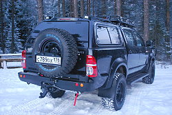 Силовой обвес Toyota Hilux задний бампер, пороги, экспедиционный багажник