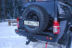 Силовой обвес Toyota Hilux задний бампер, фаркоп, лебёдка
