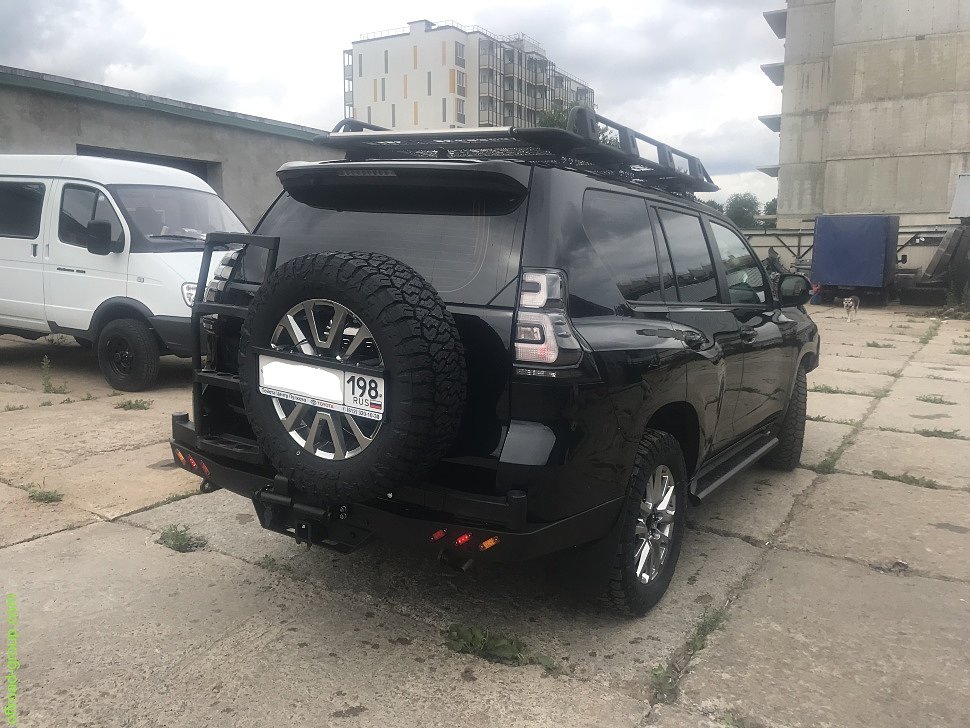 Силовой Задний бампер для Land Cruiser Prado 150 рестайлинг 3 (2021-2022)