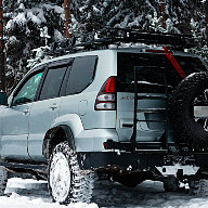 Силовой обвес на Toyota Land Cruiser Prado 120