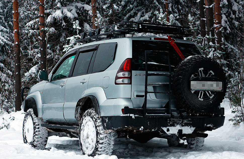 Задний силовой бампер для Toyota Land Cruiser Prado 120