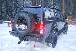 Силовой обвес Toyota Hilux задний бампер, калитка