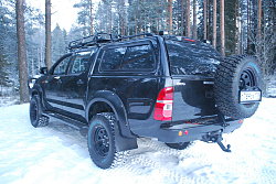 Силовой обвес Toyota Hilux задний бампер, калитка