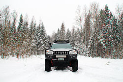Передний силовой бампер для Toyota Land Cruiser Prado 120