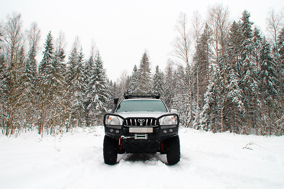 Передний силовой бампер для Toyota Land Cruiser Prado 120