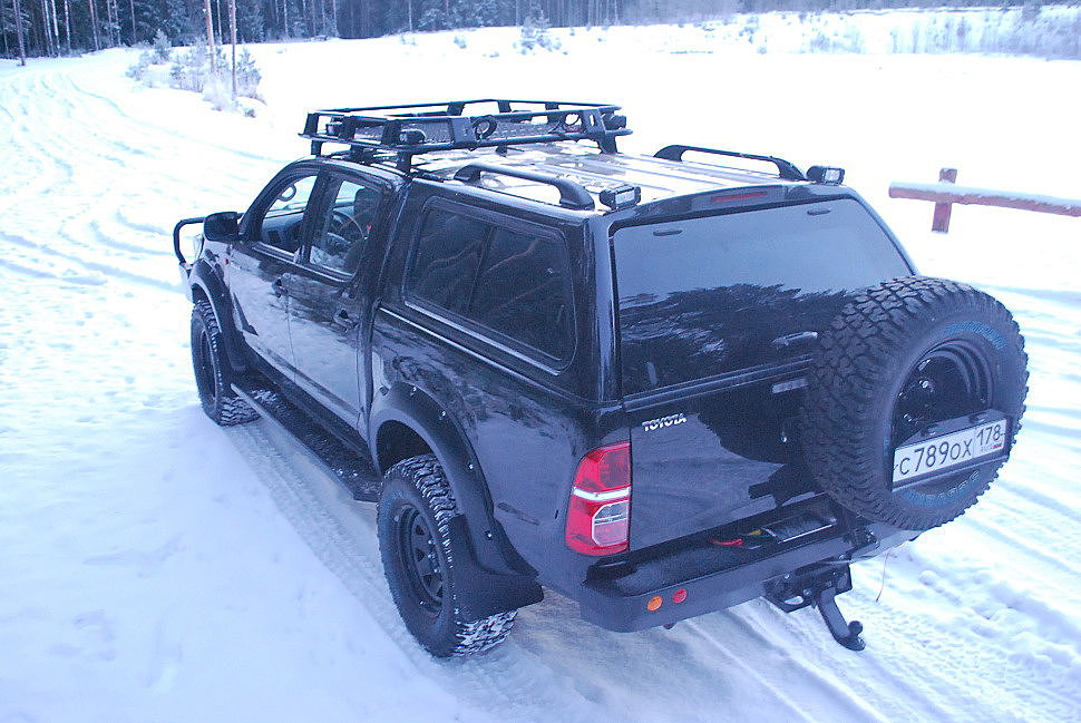 Силовой обвес Toyota Hilux экспедиционный багажник, задний бампер
