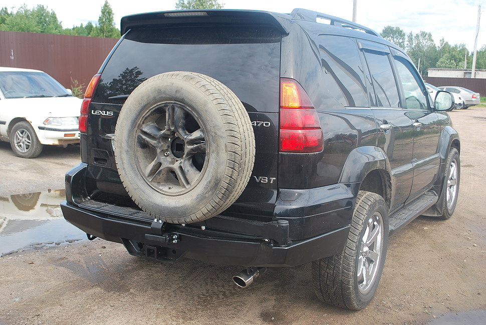Силовой бампер задний Lexus GX470