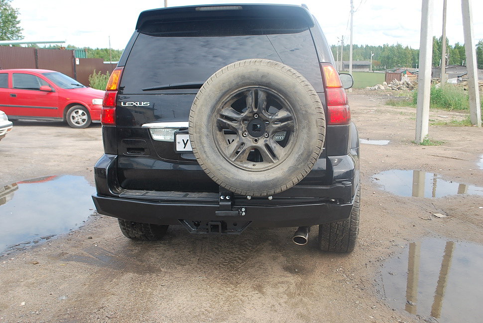 Силовой бампер задний Lexus GX470