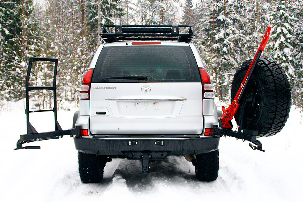 Задний силовой бампер для Toyota Land Cruiser Prado 120