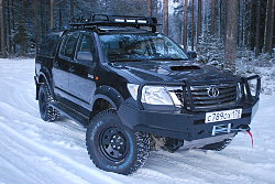 Силовой обвес Toyota Hilux экспедиционный багажник, передний бампер