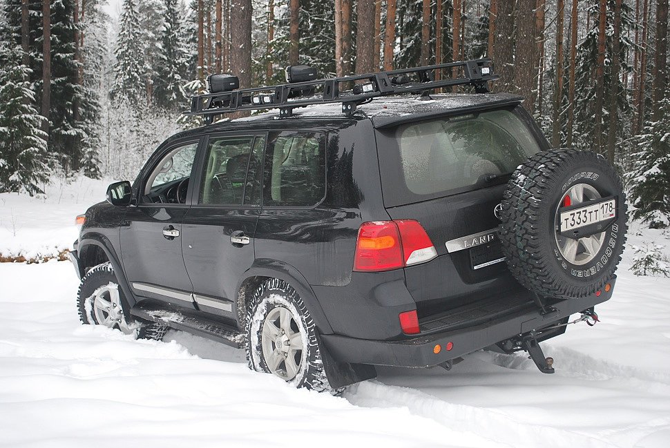 Силовой бампер задний Land Cruiser 200