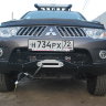Площадка под лебедку в штатный бампер Pajero sport 2 