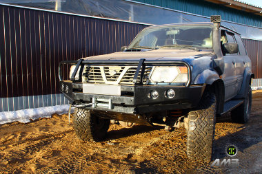 Силовой бампер передний Nissan Patrol Y61 (1997-2005) (Серия-Т)
