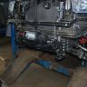 Площадка под лебедку в штатный передний бампер Toyota Tundra