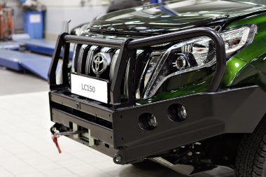 Силовой бампер передний для Toyota Land Cruiser Prado 150 restailing (серия Т)