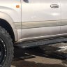 Силовые трубные пороги Toyota Land Cruiser 100, Lexus LX 470 с гидроподвеской и без гидры