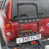 Силовой бампер задний Mitsubishi L200 IV Triton короткий кузов (2006-2013)