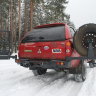 Силовой бампер задний Mitsubishi L200 IV Triton короткий кузов (2006-2013)