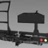 Силовой бампер задний Mitsubishi L200 IV Triton короткий кузов (2006-2013)