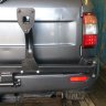 Калитка в штатный бампер Land Cruiser 105 с площадкой под лебедку