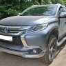 Защита бампера pajero sport