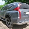 Защита заднего бампера pajero sport 