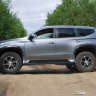 Защита заднего бампера с фаркопом pajero sport 