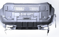 Площадка под лебедку в штатный бампер Land Cruiser Prado 250