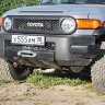 Площадка под лебедку в передний штатный бампер Toyota FJ Cusier