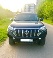 Силовой бампер передний для Toyota Land Cruiser Prado 150 restailing (серия Рино)