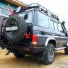 Задний силовой бампер Land Cruiser 76
