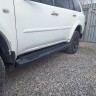 Силовые пороги листовые для Mitsubishi Pajero Sport 2