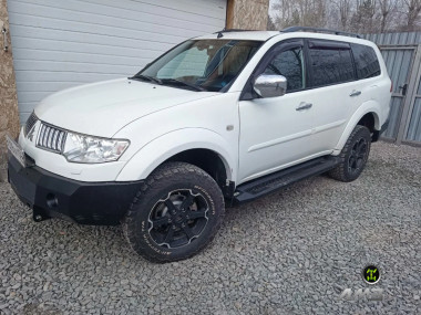Силовые пороги листовые для Mitsubishi Pajero Sport 2