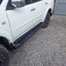 Силовые пороги листовые для Mitsubishi Pajero Sport 2