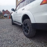 Силовые пороги листовые для Mitsubishi Pajero Sport 2