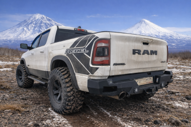 Задний силовой бампер "АМЗ" для RAM 1500 Rebel (18-24)