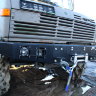 Силовой бампер передний Mercedes Benz Unimog U435/1300L