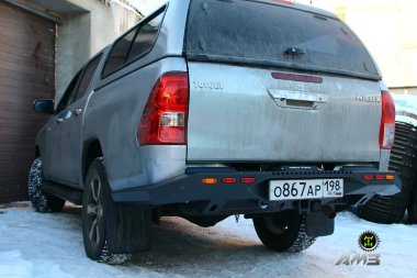 Силовой бампер задний Toyota Hilux (2020-2024)