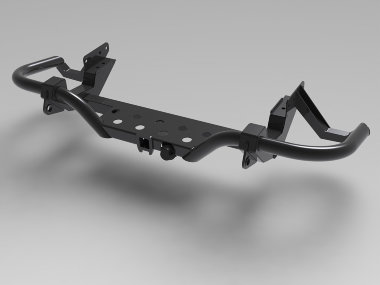 Cиловой бампер задний трубный Mitsubishi L200 IV (Triton)