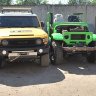 Силовой бампер передний Toyota FJ CRUISER со встроенной алюминиевой защитой №2 (серия АМЗ)