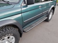 Силовые пороги трубные Mitsubishi Pajero Sport I / Montero sport