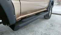 Силовые пороги листовые цельногнутые Toyota Land Cruiser 80