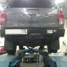 Силовой бампер задний на Toyota Hilux Revo 2015-2016